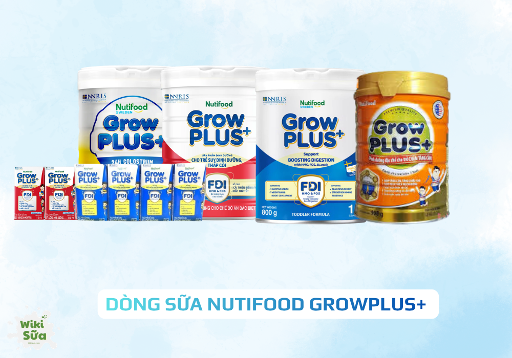 Dòng sữa Nutifood GrowPLUS+