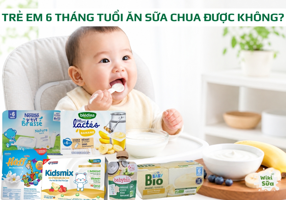 trẻ em 6 tháng tuổi uống sữa chua được không